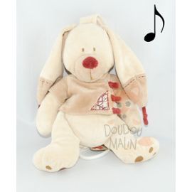  bastien lapin musical beige rouge 